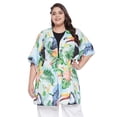 thumbnail image 1 of Women's Kimono Cardigan Floral Print Drawstring Open Front Loose Top Summer, 1 of 7