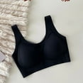 thumbnail image 5 of Jelly bras for women push up Wirefree Bras for Women Full Coverage No Underwire Everyday Bras Comfortable Sports Bras (Black,L), 5 of 5