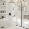 thumbnail image 5 of CASAINC 12 in.Ceiling-Mounted Shower System with Valve in Matte Black, 5 of 11