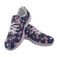 thumbnail image 2 of COEQINE Women Running Shoes White Sole Girls Sneakers Hiking Camping Mesh Casual Training Athletic Shoes Winter Fitness 4th of July Patriotic Footwear, USA Flag Navy Blue, 2 of 7