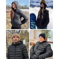 thumbnail image 6 of Venustas Heated Jacket with Battery Pack (Unisex), Heated Coat for Women and Men with Detachable Hood (Black,XS), 6 of 9