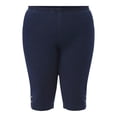 thumbnail image 5 of JMS Just My Size by Hanes Women's Plus Size Pull on Bling Tab Capri Pants, Sizes 0X-4X, 5 of 5