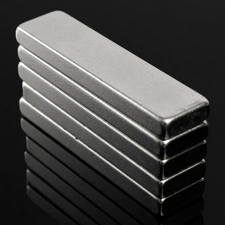 

Porfeet 5Pcs/Set 40x10x4mm N52 Strong Block Bar Fridge Rare Earth Neodymium Magnets