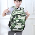 thumbnail image 6 of FORMRS School Backpack 17" Student Travel Bag with Laptop Compartment, Army Green Camouflage Pattern, 6 of 7