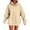 Beige, variant on cocolona Hoodies for Women Fashion Casual Long Sleeve Oversized Hooded Sweatshirts Fall Winter Solid Color Pullover Tops