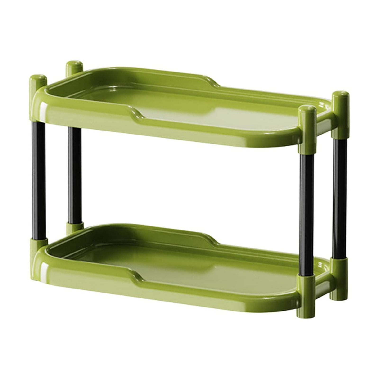 TNDBKQWR 2-Tiered Organizer Rack Small Kitchen Organization, Bathroom Stand Countertop Shelf Organizer, Bathroom Shelves Organizers for Bathroom