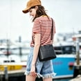 thumbnail image 2 of URSOFINE Women's Leather Crossbody Bucket Purse, Multi-Compartment Shoulder Bag with Adjustable Strap, Casual Lightweight Handbag for Daily Use, 2 of 8