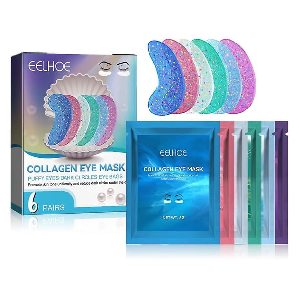 Eelhoe-mascarilla de colágeno para ojos, parches para ojos para ojeras, almohadillas antiarrugas