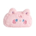 thumbnail image 2 of Estuche de peluche para lápices, bolsa de papelería con forma de animal de peluche, monedero, organizador novedoso, suave Rosa, 2 of 9