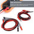thumbnail image 3 of Kit De Cables De Prueba De Multímetro 1000 V Rojo Negro Reemplazable Con Cable De Gancho De Prueba Y Pinzas De Cocodrilo Y Sondas De Prueba Para Placa De Circuito De Medidor De Abrazadera De Speravity TO001610-00, 3 of 6