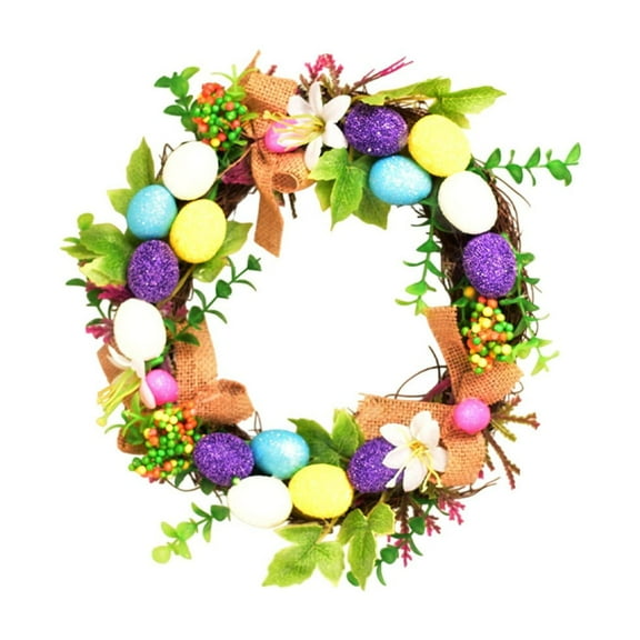 Decor Clearance! YZEGDCH Easter Wreaths for Door, Artificial Wreath for Door, Home Indoor Outdoor Window Wall Holiday Party Decor
