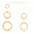 thumbnail image 3 of 120pcs Natural Wood Rings Set, Unfinished Macrame Wooden Ring, Wood Circles For Diy Craft, Ring Pen, 3 of 5