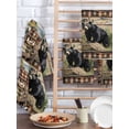 thumbnail image 2 of Vintage Black Bears Kitchen Dish Towels for Drying Dishes Set of 2, Abstract Country Plaid Fish Retro Waffle Weave Microfiber Hand Tea Bathroom Towels Quick Dry & Absorbent Towel 15.7x23.6, 2 of 7