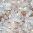 thumbnail image 3 of National Tree Company Pre-Lit Artificial Full Christmas Tree, White, Dunhill Fir, White Lights, Includes Stand, 7.5 Feet, 3 of 4