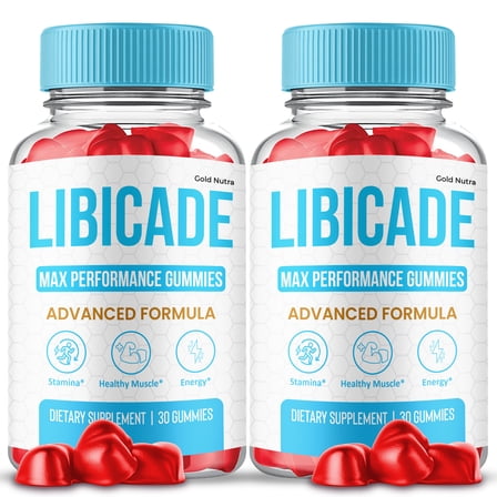 Libicade Gummies, Advanced Formula, Libi cade Supplement All Natural Formula, Maximum Strength (2 Pack)