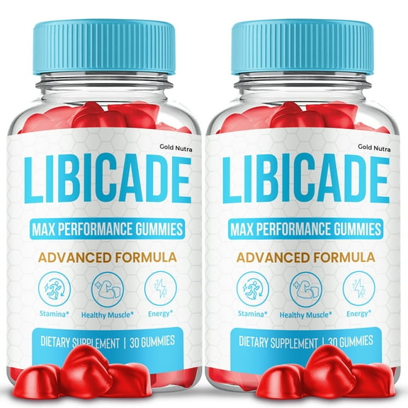 Libicade Gummies, Advanced Formula, Libi cade Supplement All Natural Formula, Maximum Strength (2 Pack)