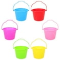 thumbnail image 4 of 6 Pcs Seaux de Plage Réutilisables Seaux Légers pour Jardin Parc Sable, 4 of 8