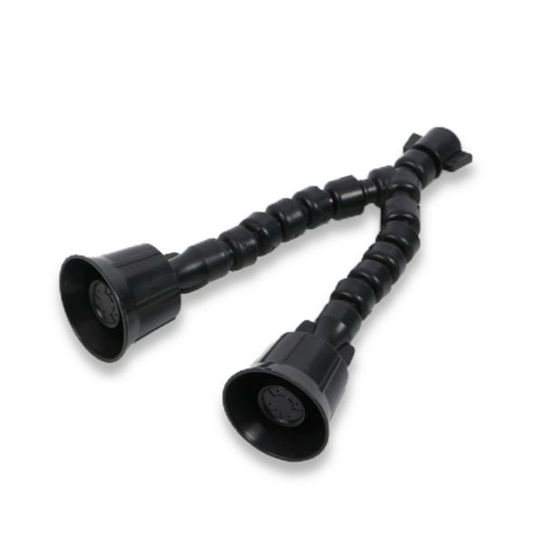 Pulverizador de manguera de jardín 360 grados giratorias rotativas boquilla de pulverización de plástico de jardinería DIY DIY Outdoor invernadero Riego de rociadores Doble cabezas Vogacara HA011245-02