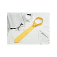 thumbnail image 5 of INSPIRE CHIC Men's Solid Color Narrow Stripes Necktie Graduation Suit Formal Ties Gold, 5 of 5