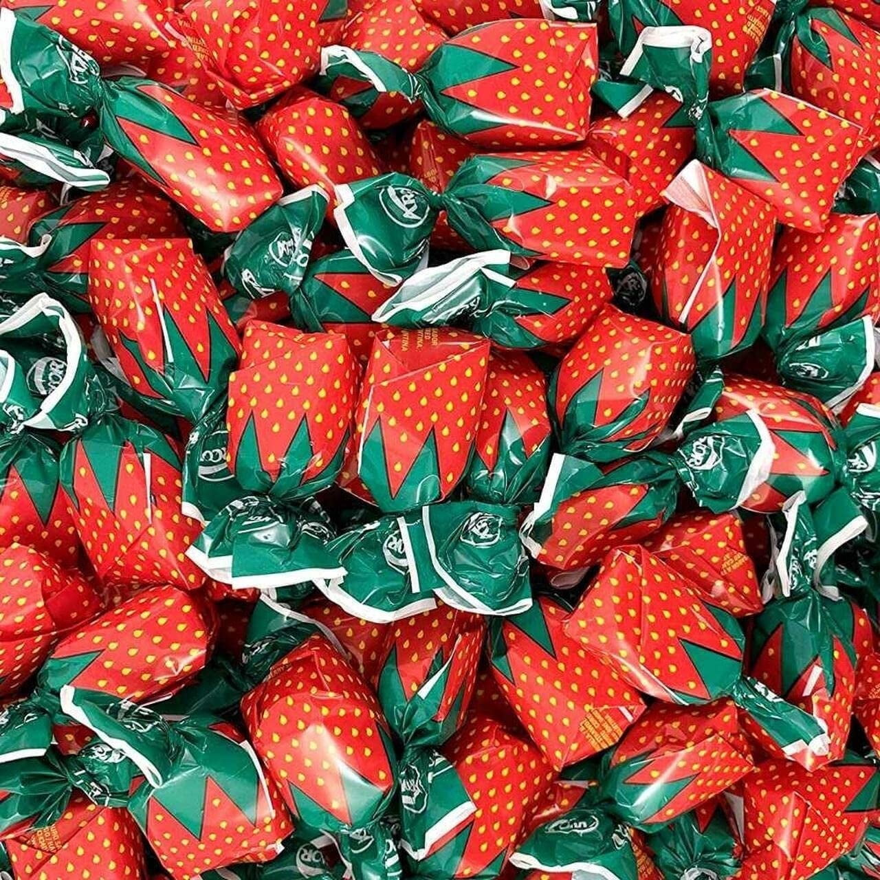 The Nile Sweets Strawberry Bon Bons, 4 lbs of Strawberry Filled Hard Candy Balls