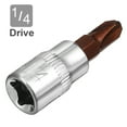 thumbnail image 3 of Unique Bargains Tasharina 2Pcs 1/4 inch Drive PH3 Phillips Bit Socket, S2 Steel, 3 of 4