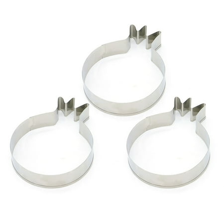 

3 Pcs Stainless Steel Cookie Cutter Molds Pomegranate Shape DIY Chocolate Moulds Cupcake Dessert Baking Mold