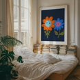 thumbnail image 4 of Moroccan Happiness - India Digital Art Floral Pop Art Humor Modern Art Whimsical Geometric Pattern Unframed Wall Art Print 18 x 24 inches, 4 of 13
