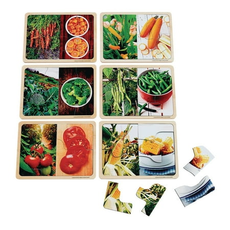 UPC: 0191487027625 | Excellerations Vegetable Photo Puzzles Set of 6