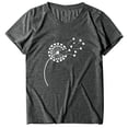 thumbnail image 4 of Busydd Womens Summer Tops Short Sleeve Crewneck Casual Dressy Tops Shirts Soft Fashion Floral Printed Blouses Loose Fit Basic Tops Tees, 4 of 5