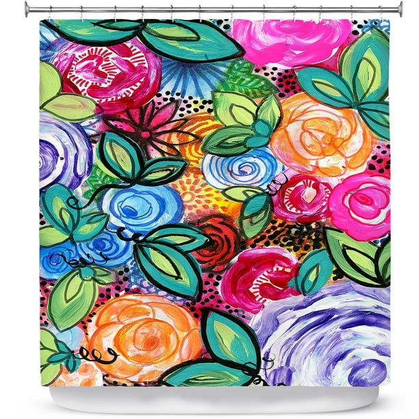 Shower Curtains 70 X 73 From Dianoche, Sam Flores Shower Curtain