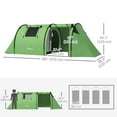 thumbnail image 3 of Outsunny 3-4 Person Camping Tent with 2 Rooms, Waterproof Family Tent, 3 of 10
