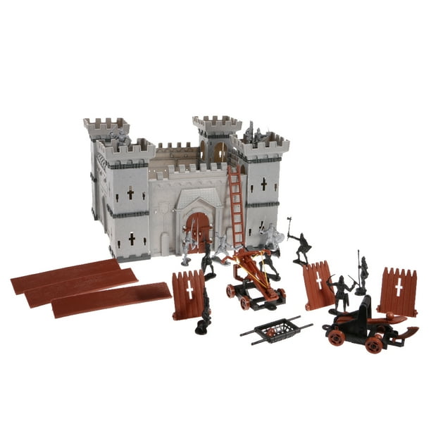 56 Piezas de Bloques de Construcción de Castillo 3D para Niño Guardias de Juguetes Educativos de para en Edad Preescor Sunnimix Bloques de construcción de niños