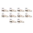 thumbnail image 4 of Polea de puerta corrediza Bling Bling 10 piezas de nailon 23 mm con SOPORTE de acero inoxidable color blanco, 4 of 12