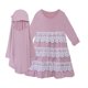 thumbnail image 2 of Vestido de cuello redondo y manga larga para niña, mono de manga larga, falda larga, conjunto de dos piezas de encaje plisado, conjunto de vestido para niña, 2 of 8