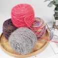 thumbnail image 3 of Nvzi Squirrel Down Yarn, Soft Yarn for Crocheting, 150g 1 roll, 4 Ply, Blended Fiber – Fluffy, Fine & Warm, Ideal for Sweaters, Scarves & DIY Crafts,Simple and easy to learn,purple, 3 of 4