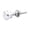 Silver, variant on Automotive Push Button Quick Release Hood Latch Stainless Steel Threaded Rod 22mm Mini Hood Pin Lock for Racing Vehicles