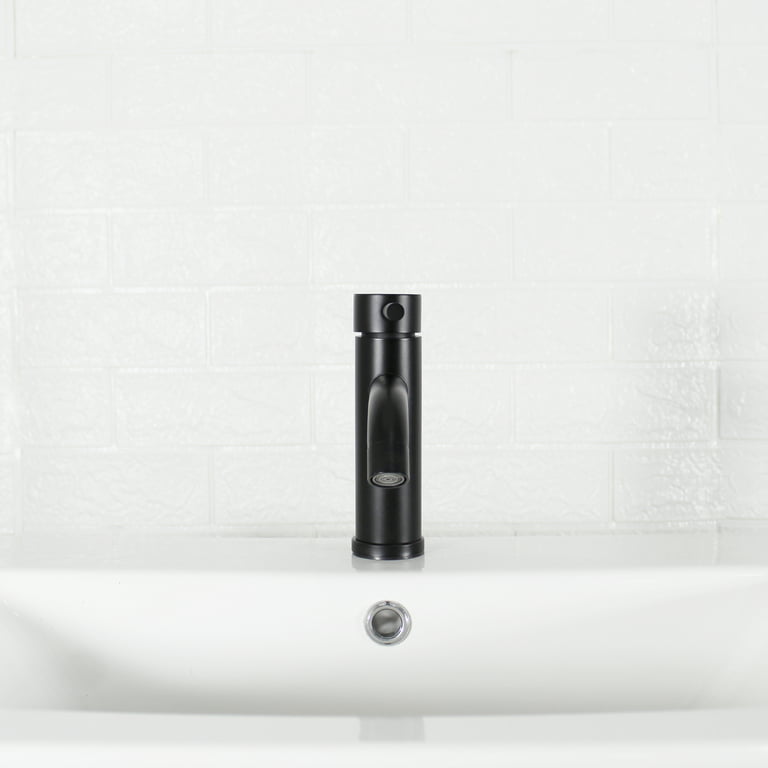 Better Homes & Gardens Elmont Single Handle Bathroom Faucet, Satin Nickel,  Push Pop-up