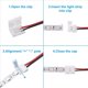 thumbnail image 4 of 240 Piezas 8Mm 2 Conector de Luz de Tira LED para 8 mm de Flexible SMD 3528 2835 Tira de Luces LED de un Solo Color Sin Soldadura, 4 of 5