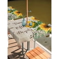 thumbnail image 2 of Outdoor Tablecloths with Umbrella Hole & Zipper, Sunflower 54x54 Inch Square Tablecloths, Yellow Floral Waterproof Table Cloth, Patio/Pool/Picnic Table Covers, 2 of 8
