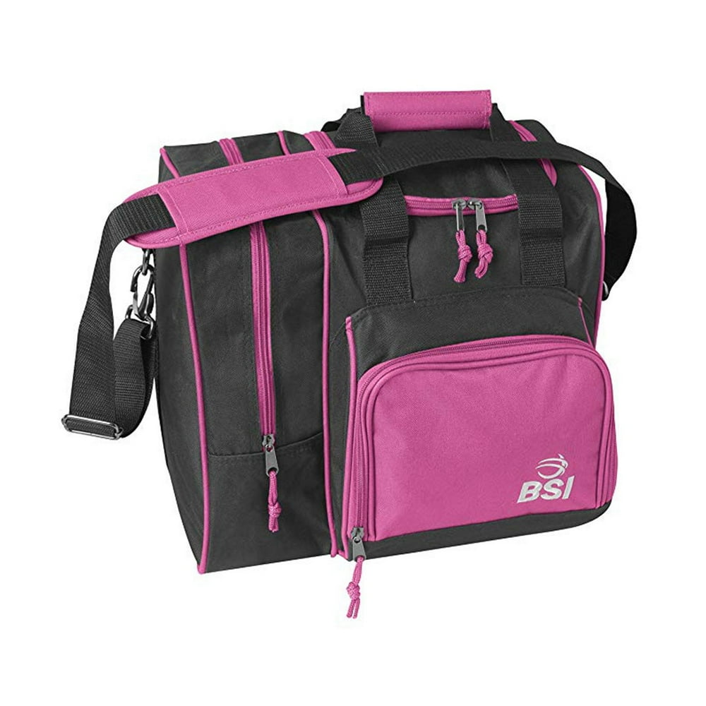 BSI Deluxe Single Ball Bowling Bag Pink/Black