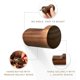 thumbnail image 3 of Clavijas de madera decorativas, material ecológico, ideales para colgar sombreros, abrigos, toallas, ganchos de pared de madera de nogal hechos a mano para una decoración del hogar de estilo, 3 of 7