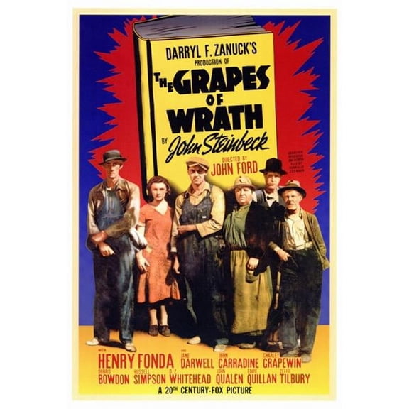 The Grapes of Wrath Movie Poster Print - 27 x 40