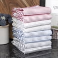 thumbnail image 5 of T-fal Dual-Sided Skipping Striped Kitchen Towels, 2-Pack, Toast, 5 of 5