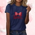 thumbnail image 2 of RXMEKW Chemises à Manches Courtes pour Femmes, T-Shirts Décontractés Imprimés à Col Rond pour Femmes, 2 of 8