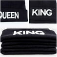 thumbnail image 6 of King & Queen Beanies Knit Cap Embroidery Thick Warm Winter Hats for Men Women, 6 of 6
