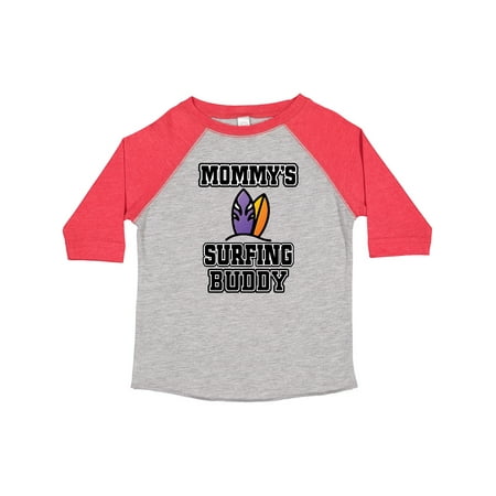 

Inktastic Mommy Surfing Buddy Surfboard Boys or Girls Toddler T-Shirt