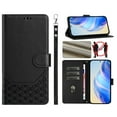 thumbnail image 3 of For Motorola Moto G Power (2025) PU Leather Flip Phone Case,With Shoulder Strap&Wrist Strap,Card Holder,Flip Folding Kickstand,Diamond Pattern Embossed,Shockproof RFID Blocking Wallet Case,Black, 3 of 11