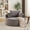 Gray, variant on Leumius Corduroy Sponge Single Sofa,Fluffy Modern Sleeper Chair for Living Room, Bedroom, Lounge and Projection Room No Assembly Required Beige