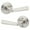 Satin Nickel, variant on Kwikset 730Tdl Trafford Privacy Door Lever Set - Nickel