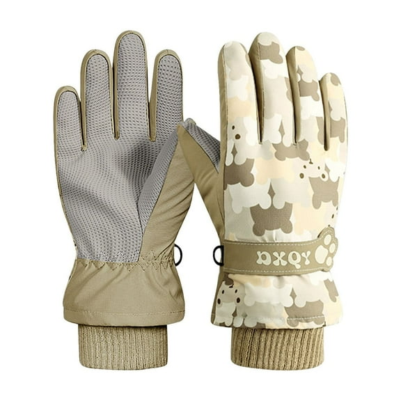 lnmuld Gloves Winter Kids Winter Sports Mittens Windproof Insulated Warm Gloves for Youth Children Outdoor Skiing Activities Size:4-8 Years